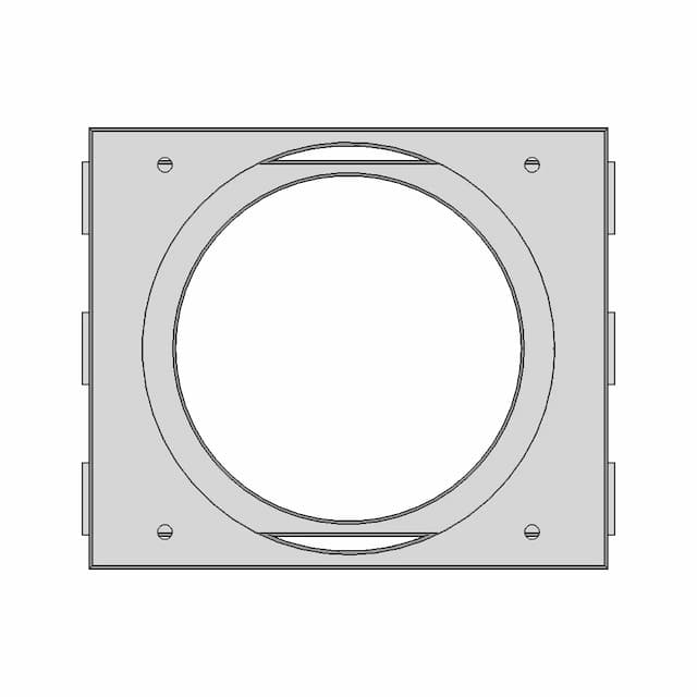 3X5.25" 120Mm Fun Front Panel - Downloadable CAD Representation
