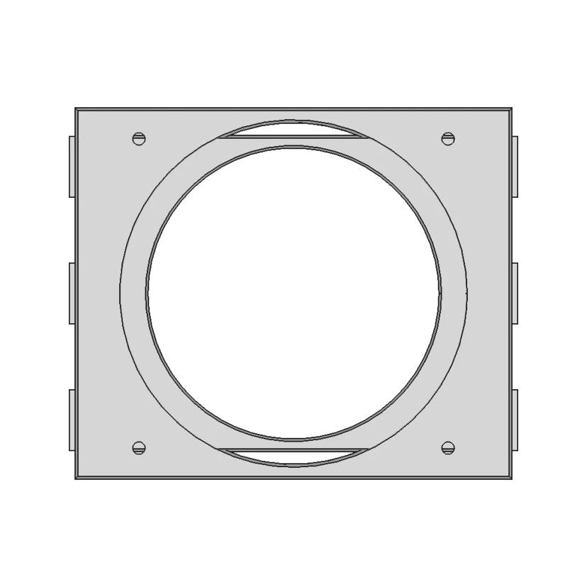 3X5.25" 120Mm Fun Front Panel - Downloadable CAD Representation