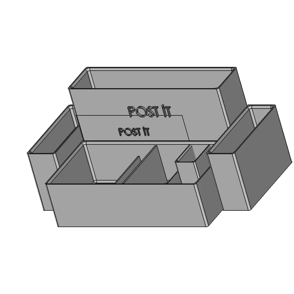 Pen Holder | High-Quality CAD Model_60_30_degree_snapshot