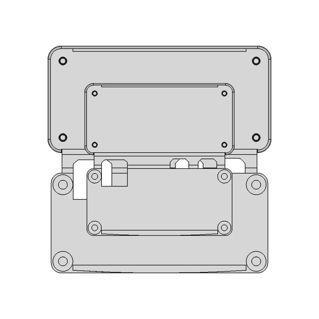 M!N!Mal 0 - Raspberry Pi Zero 2 Case - Downloadable CAD Representation_0_0_degree_snapshot
