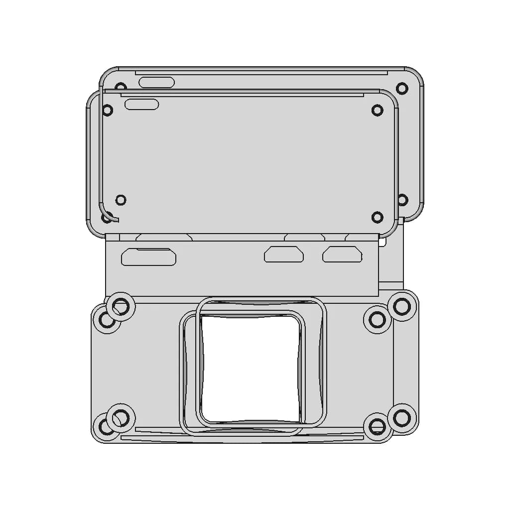 M!N!Mal 0 C - Raspberry Pi Zero 2 Case With Cooling - Downloadable CAD Representation_0_0_degree_snapshot