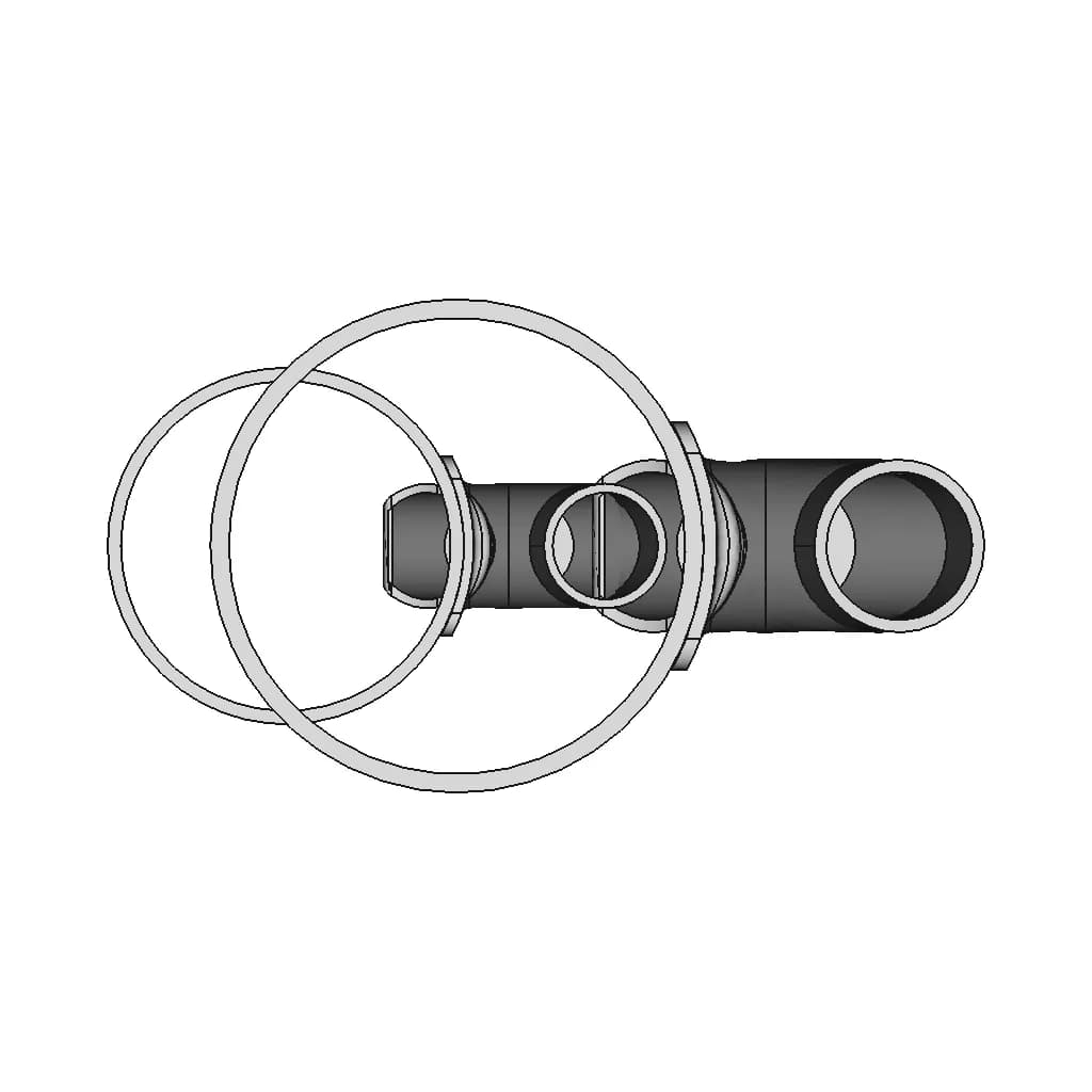 Siphon On D80 Pipe - Downloadable CAD Representation_0_0_degree_snapshot