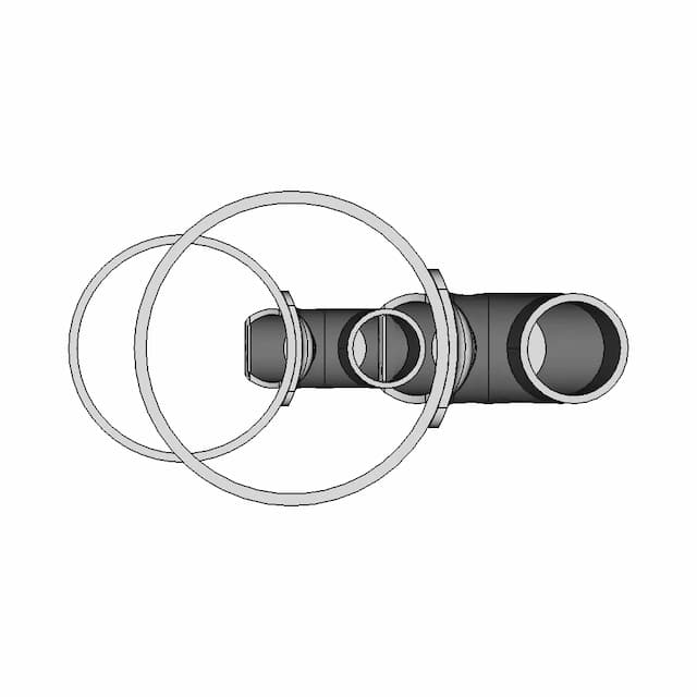 Siphon On D80 Pipe - Downloadable CAD Representation