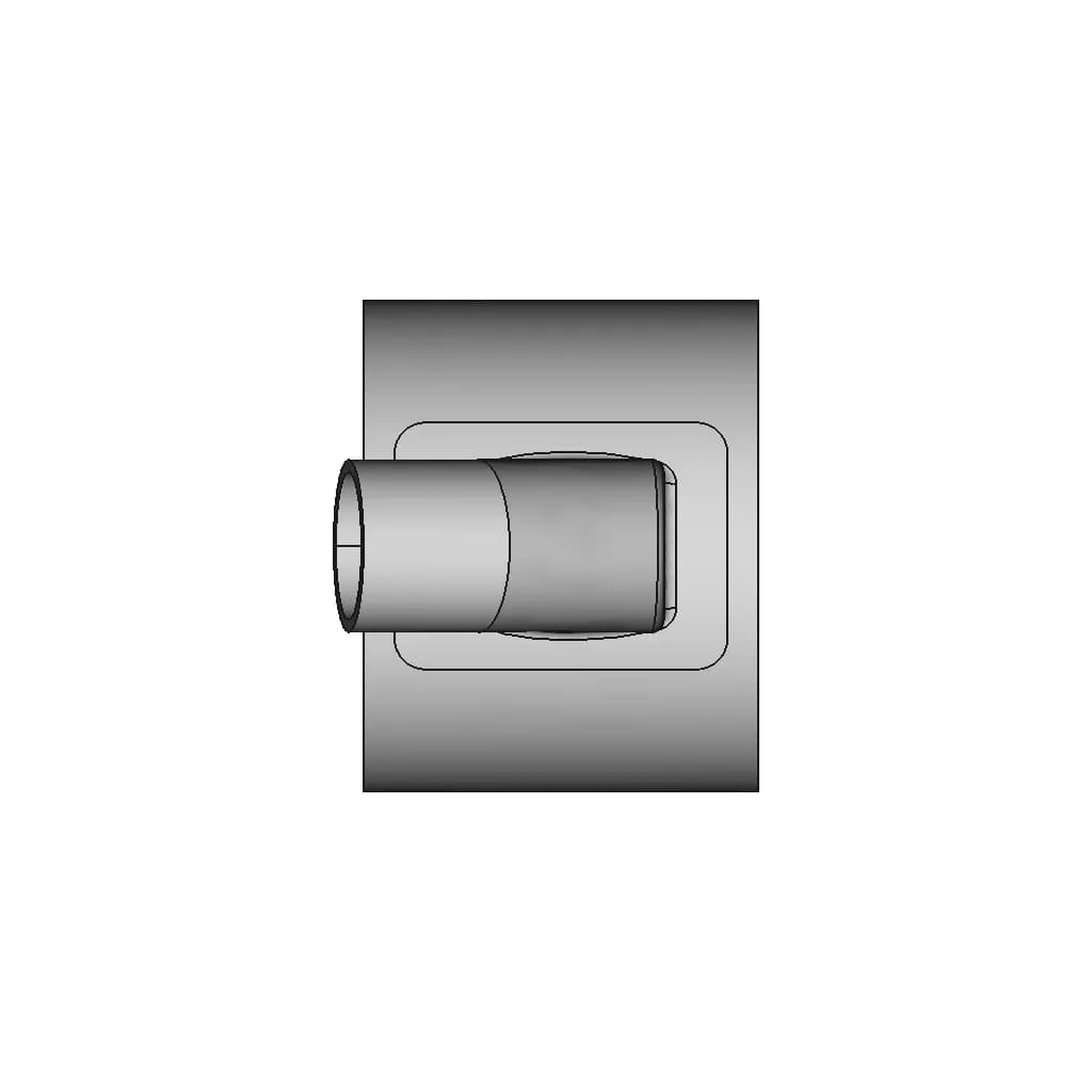 Siphon On D80 Pipe - Downloadable CAD Representation_0_90_degree_snapshot