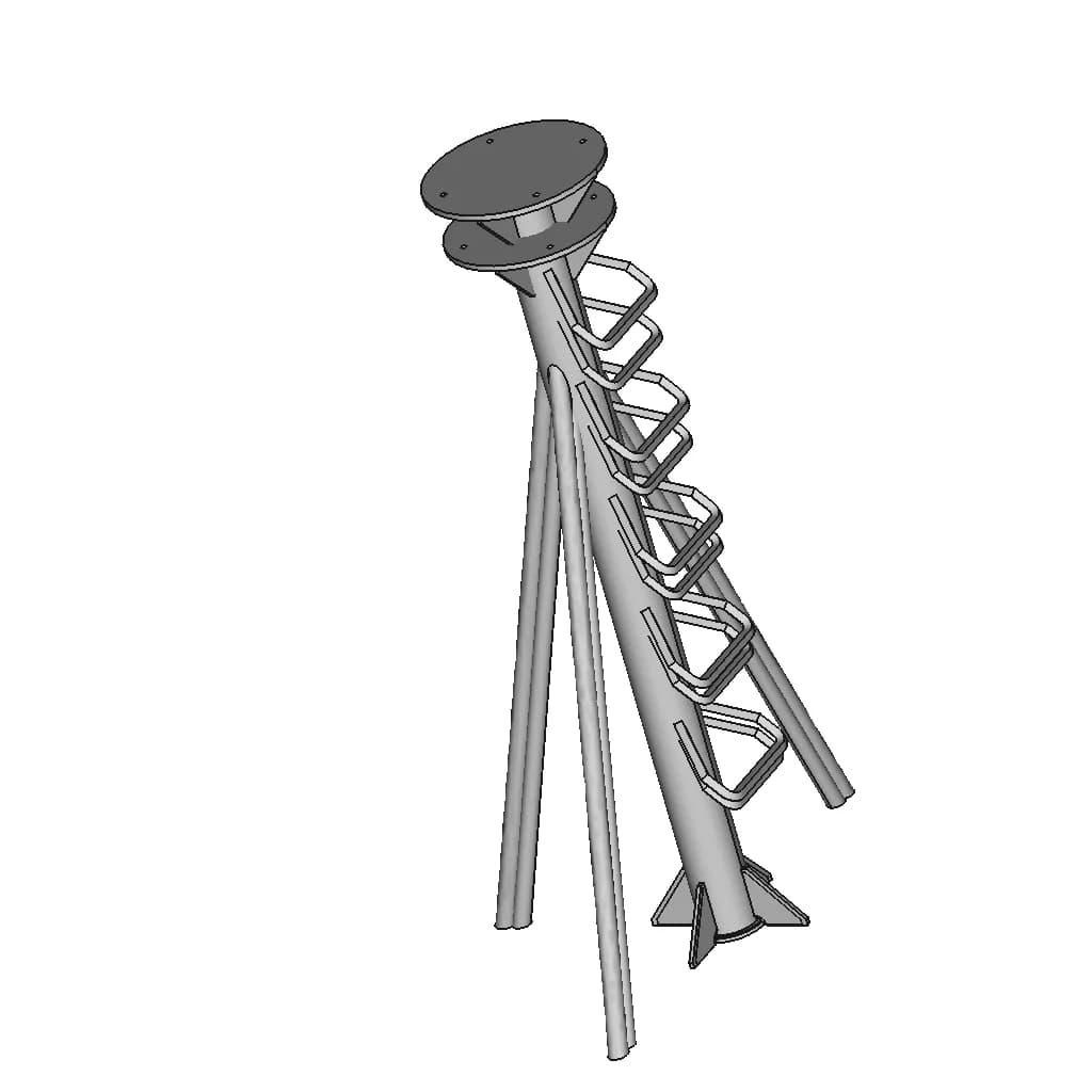 Vsat Anntena Mast - Standard Mechanical Component_60_30_degree_snapshot