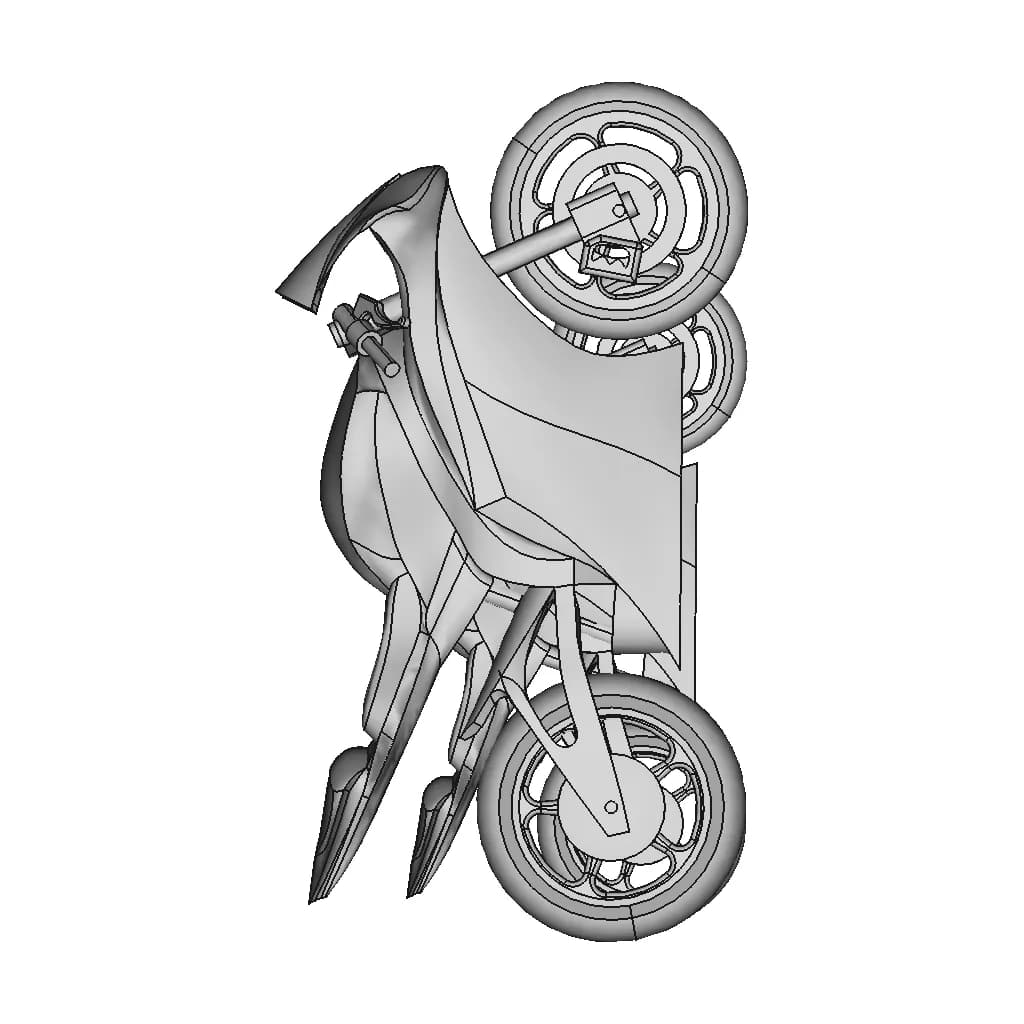 Yamaha R6 2007 Printable Model | 3D Engineering Design File_0_90_degree_snapshot
