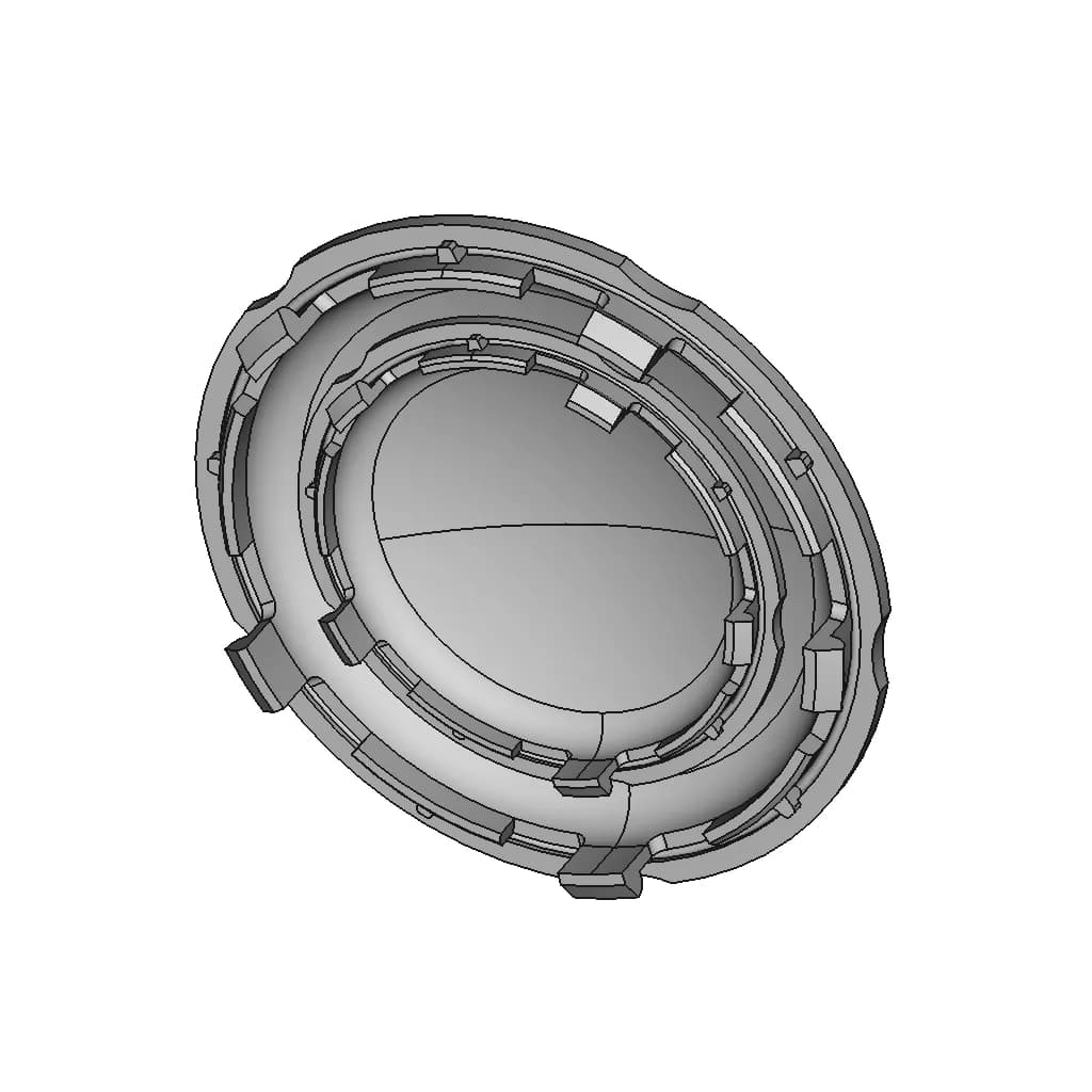 Evo Corse Dakarzero Center Cap | 3D Engineering Design File_60_30_degree_snapshot