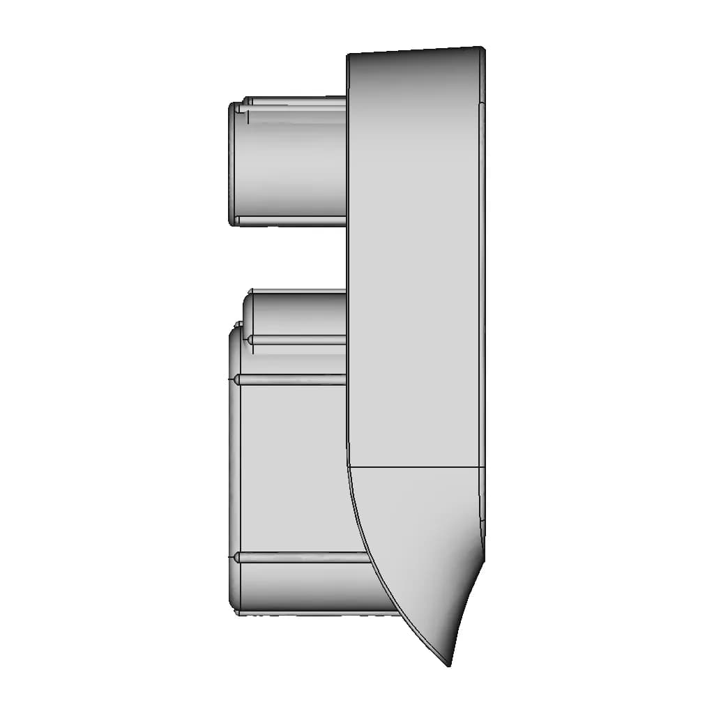 Bene - Bay Chair - Floor Glider | High-Quality CAD Model_0_90_degree_snapshot