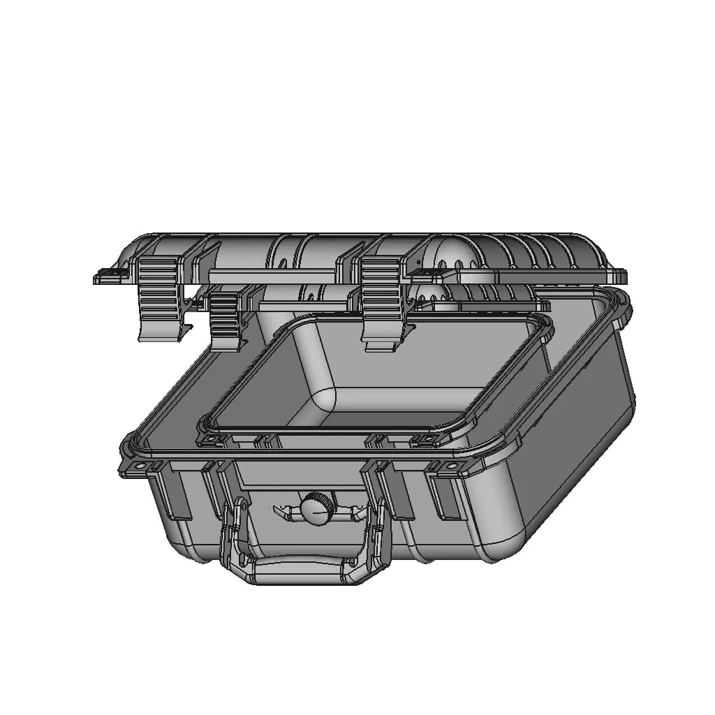 Apache 2800 Weatherproof Case From Harbor Freight | 3D Engineering Design File_60_30_degree_snapshot