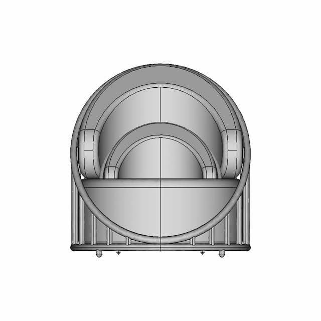 Iron Sofa - Downloadable CAD Representation