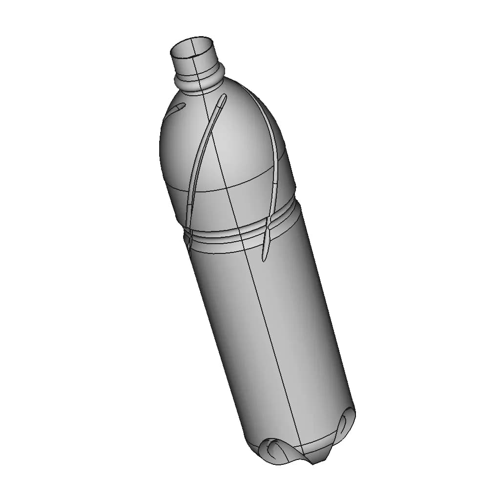 Water Bottle - Standard Mechanical Component_60_30_degree_snapshot