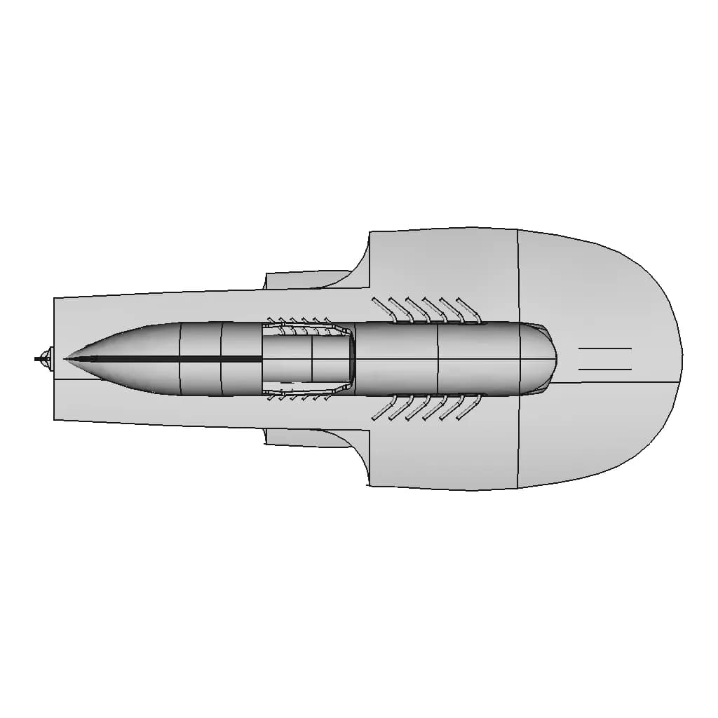 840 Aptilla Hydroplane Boat - Standard Mechanical Component_0_0_degree_snapshot