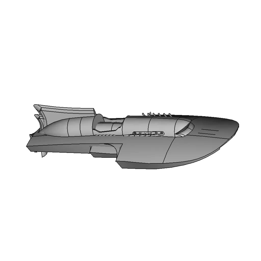 840 Aptilla Hydroplane Boat - Standard Mechanical Component_60_30_degree_snapshot