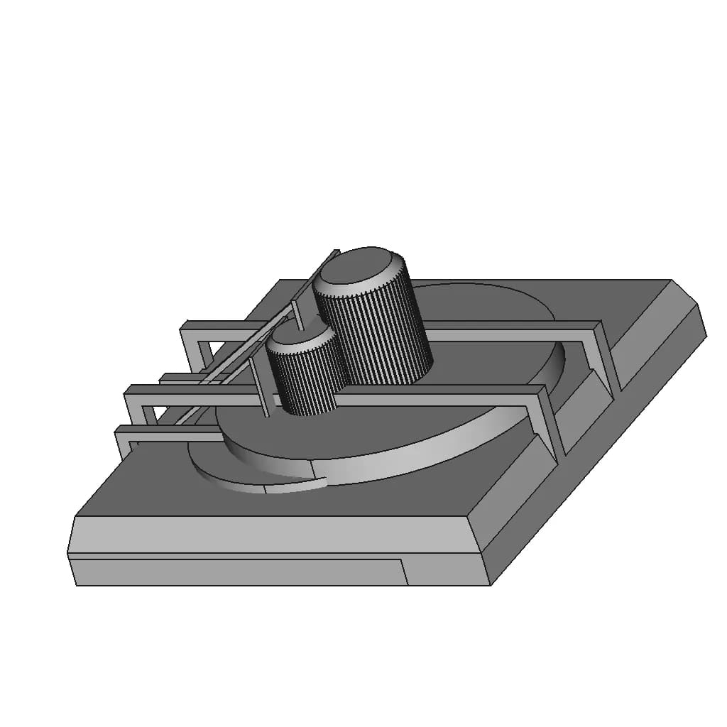 Cooling Radiator For Caterpilar C18 - Marine Version | High-Quality CAD Model_60_30_degree_snapshot