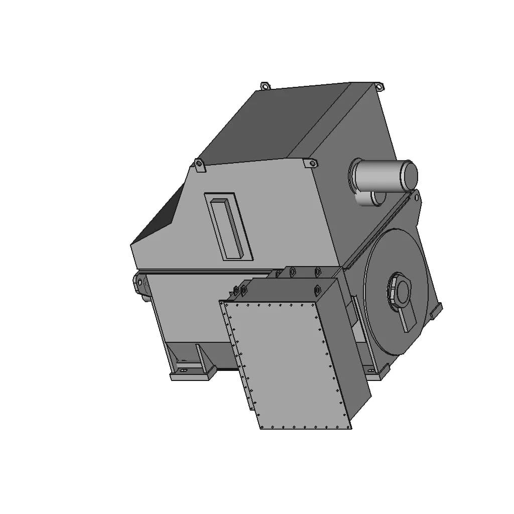Squirrel Cage Motor Ami 560L 3500Kw | High-Quality CAD Model_60_30_degree_snapshot