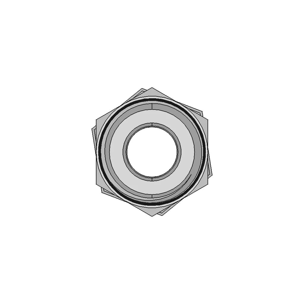 Npt Connector (Double Ferrule) | 3D Engineering Design File_0_90_degree_snapshot