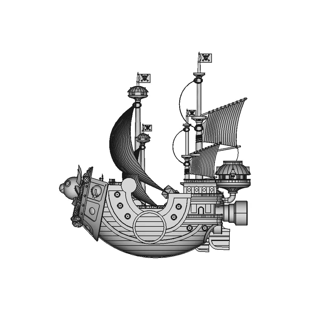Thousand Sunny | High-Quality CAD Model_0_90_degree_snapshot