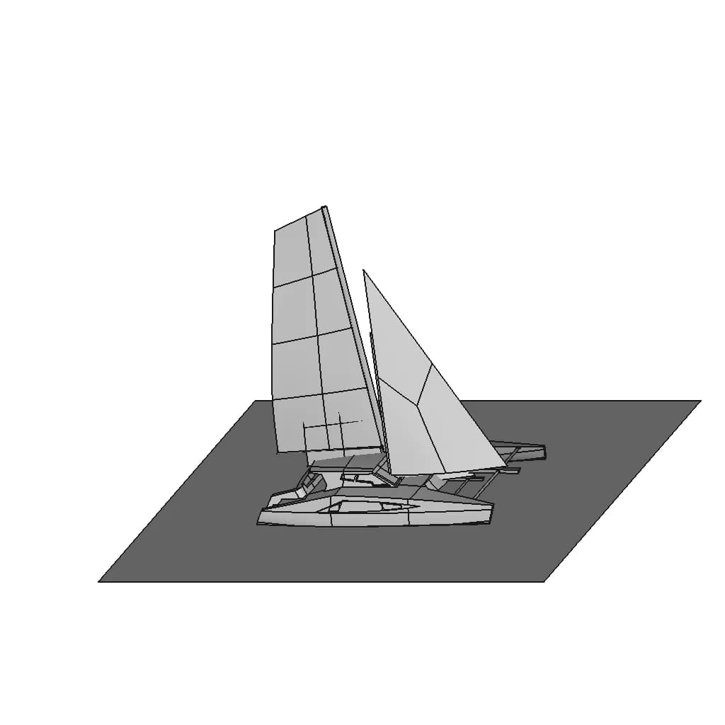 Cruising Catamaran Step - Downloadable CAD Representation_60_30_degree_snapshot