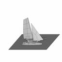 Cruising Catamaran Step - Downloadable CAD Representation_60_30_degree_snapshot