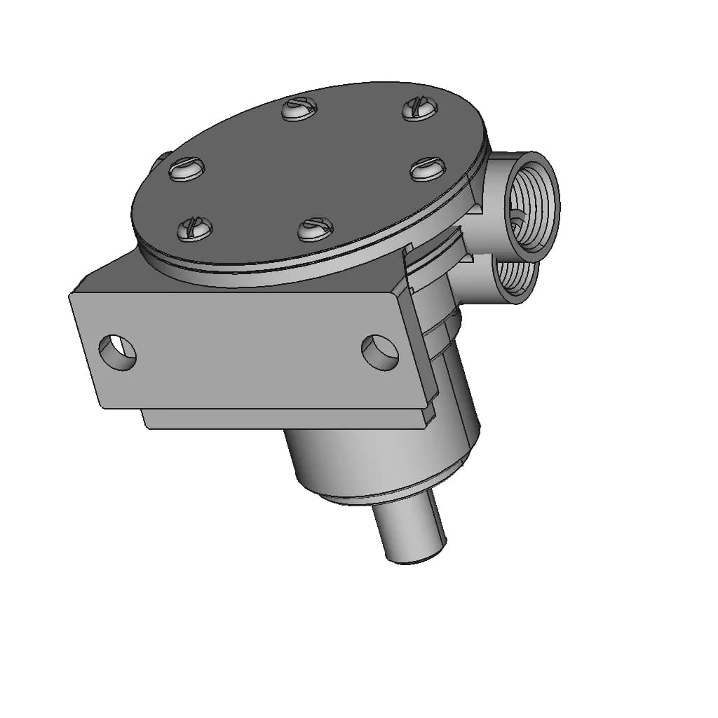 Jabsco 1673 Pedestal Pump - Downloadable CAD Representation_60_30_degree_snapshot