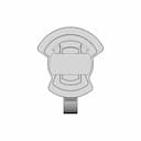 Hatch Cover Lifting Lug | High-Quality CAD Model_90_0_degree_snapshot