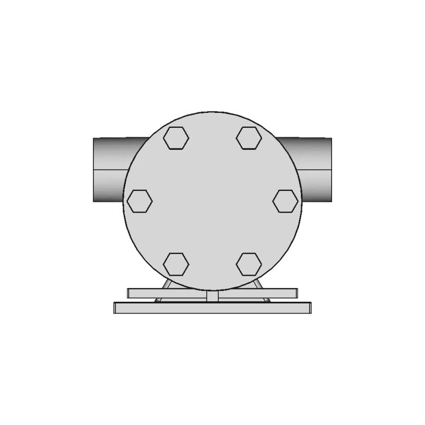 Jabsco 52040 Pedestal Pump - Downloadable CAD Representation