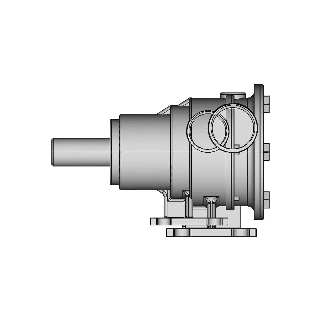 Jabsco 52040 Pedestal Pump - Downloadable CAD Representation_0_270_degree_snapshot