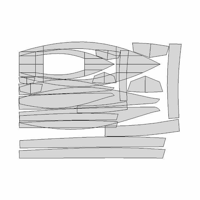 Pirat Dinghy Flat Pattern - Standard Mechanical Component