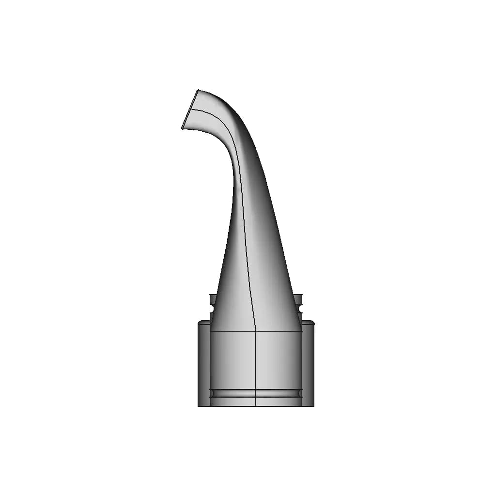Intex Pool Vacuum Nozzle, Tee Cap, Open Jet To Hose Adapter | High-Quality CAD Model_0_90_degree_snapshot