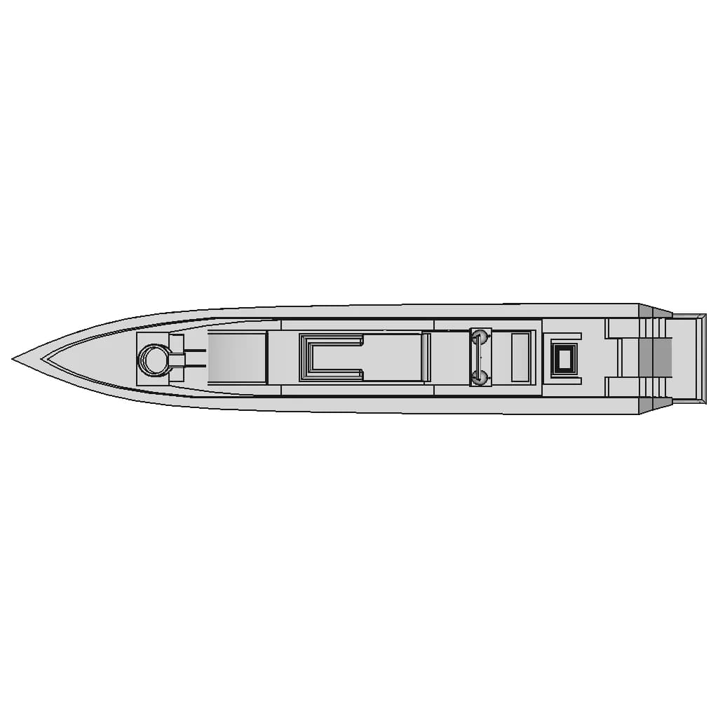 Sunseeker Type Yacht | High-Quality CAD Model_0_0_degree_snapshot