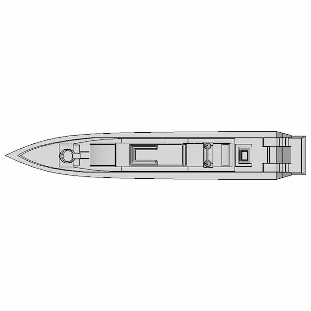 Sunseeker Type Yacht | High-Quality CAD Model