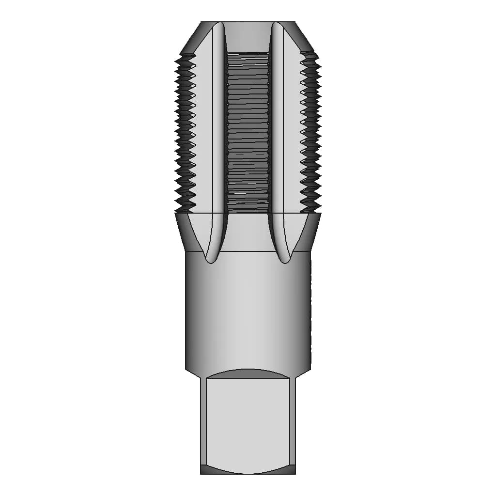 3/4"-14 Npsm Tap | High-Quality CAD Model_90_0_degree_snapshot
