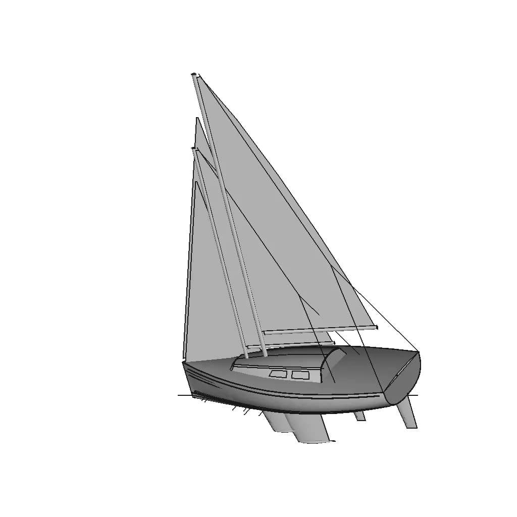 It'S A Sailing Boat | 3D Engineering Design File_60_30_degree_snapshot