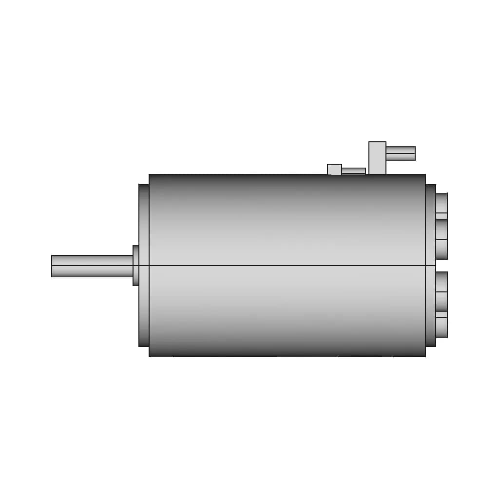 Turnigy Aquastar T20 3T 730Kv/1280Kv Water Cooled Brushless Motor | High-Quality CAD Model_0_270_degree_snapshot