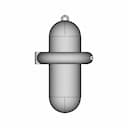 Uderwater Pressure Hausing For Camera "Minion" | High-Quality CAD Model_270_0_degree_snapshot