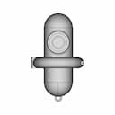 Uderwater Pressure Hausing For Camera "Minion" | High-Quality CAD Model_90_0_degree_snapshot