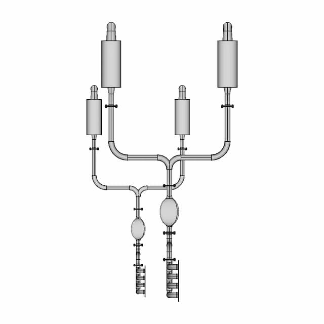 Exhaust System Of A 4 Cylinder Ic Engine. | 3D Engineering Design File