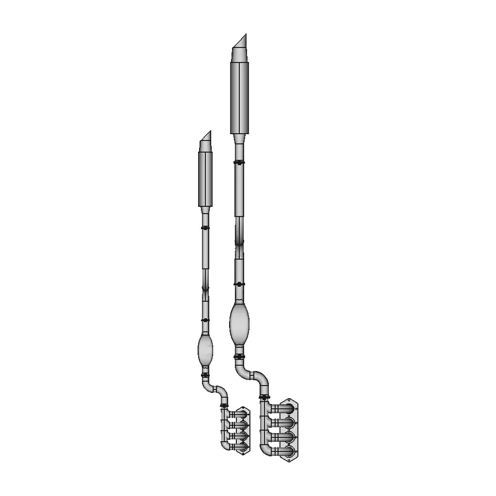 Exhaust System Of A 4 Cylinder Ic Engine. | 3D Engineering Design File_0_270_degree_snapshot