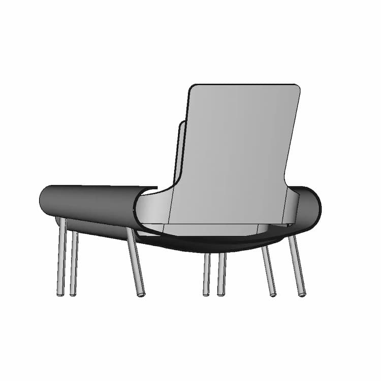 Skrolla Chair - Downloadable CAD Representation