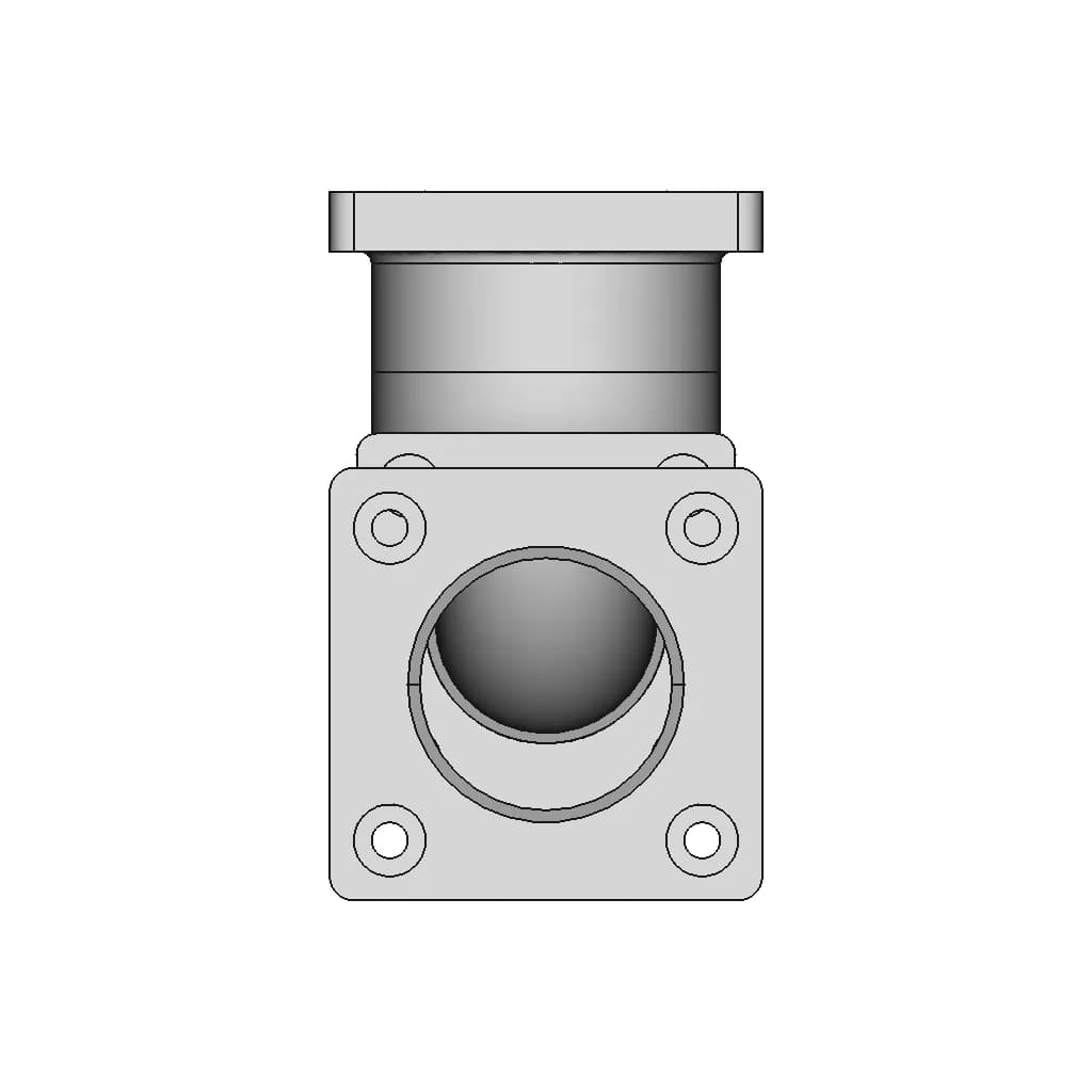 Flanged 90 Degree Elbow | 3D Engineering Design File_0_0_degree_snapshot