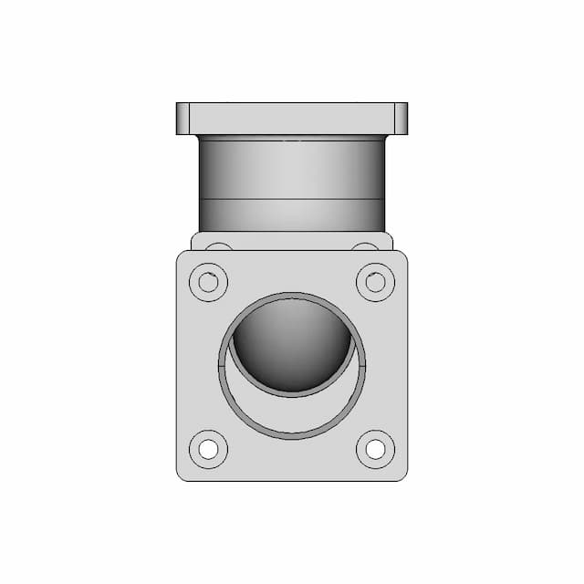 Flanged 90 Degree Elbow | 3D Engineering Design File