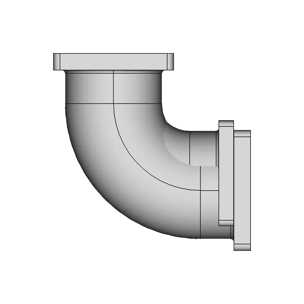 Flanged 90 Degree Elbow | 3D Engineering Design File_0_270_degree_snapshot