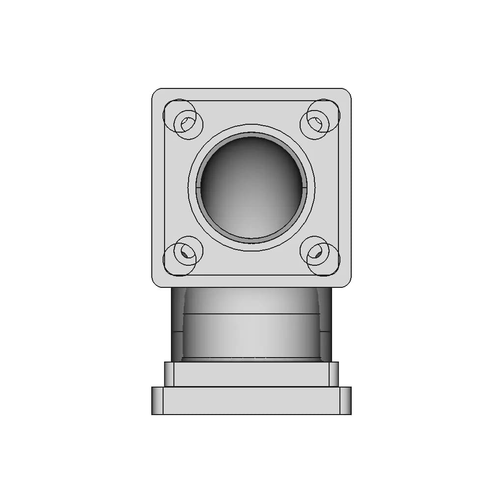 Flanged 90 Degree Elbow | 3D Engineering Design File_270_0_degree_snapshot