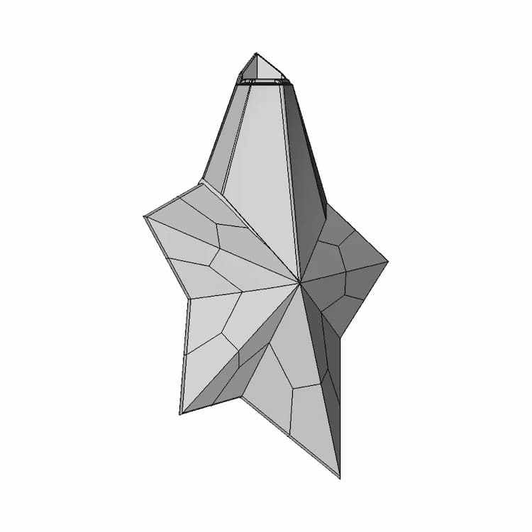 Angel By Mugler Star Shape Perfume 3D Model | High-Quality CAD Model
