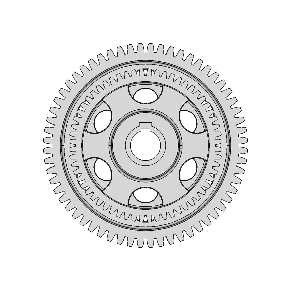 Silent Spur Gear | High-Quality CAD Model_90_0_degree_snapshot