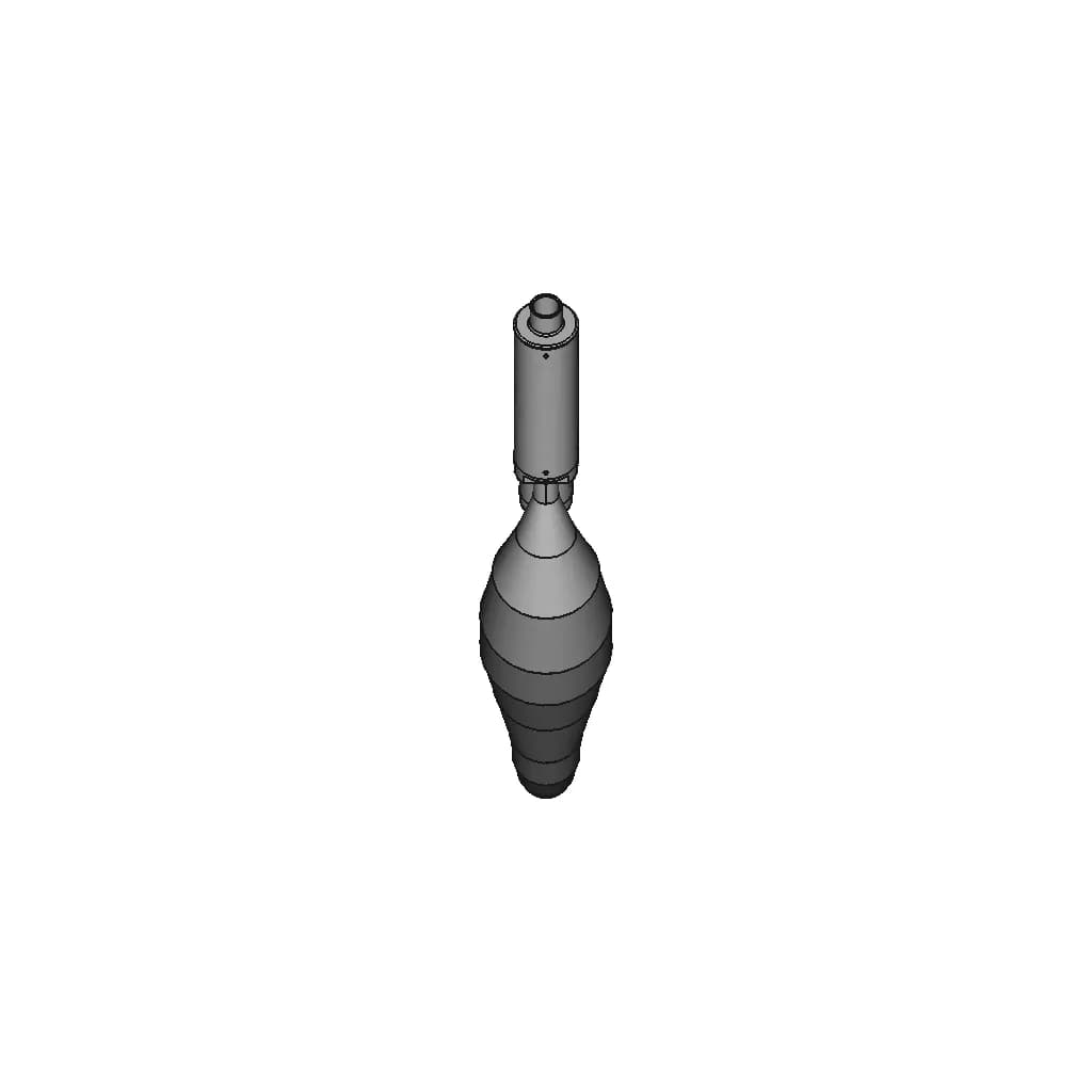 Minarelli Exhaust 70 Racing | 3D Engineering Design File_0_0_degree_snapshot
