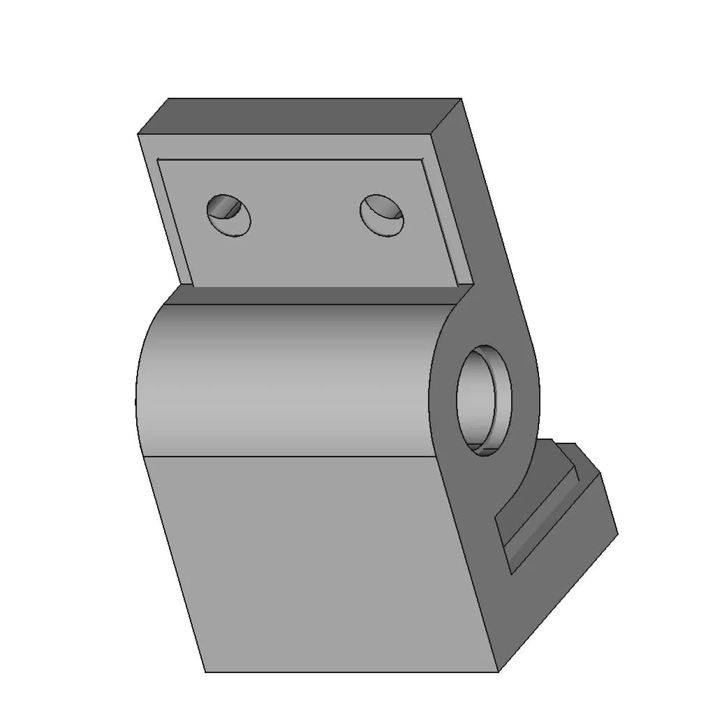 Rod Bracket | High-Quality CAD Model_60_30_degree_snapshot