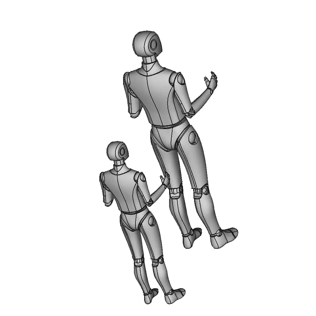 Human | High-Quality CAD Model_60_30_degree_snapshot