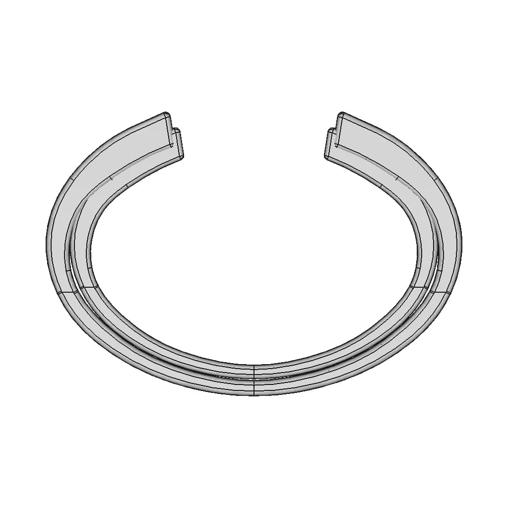 Jewelry Cuf - Downloadable CAD Representation_90_0_degree_snapshot
