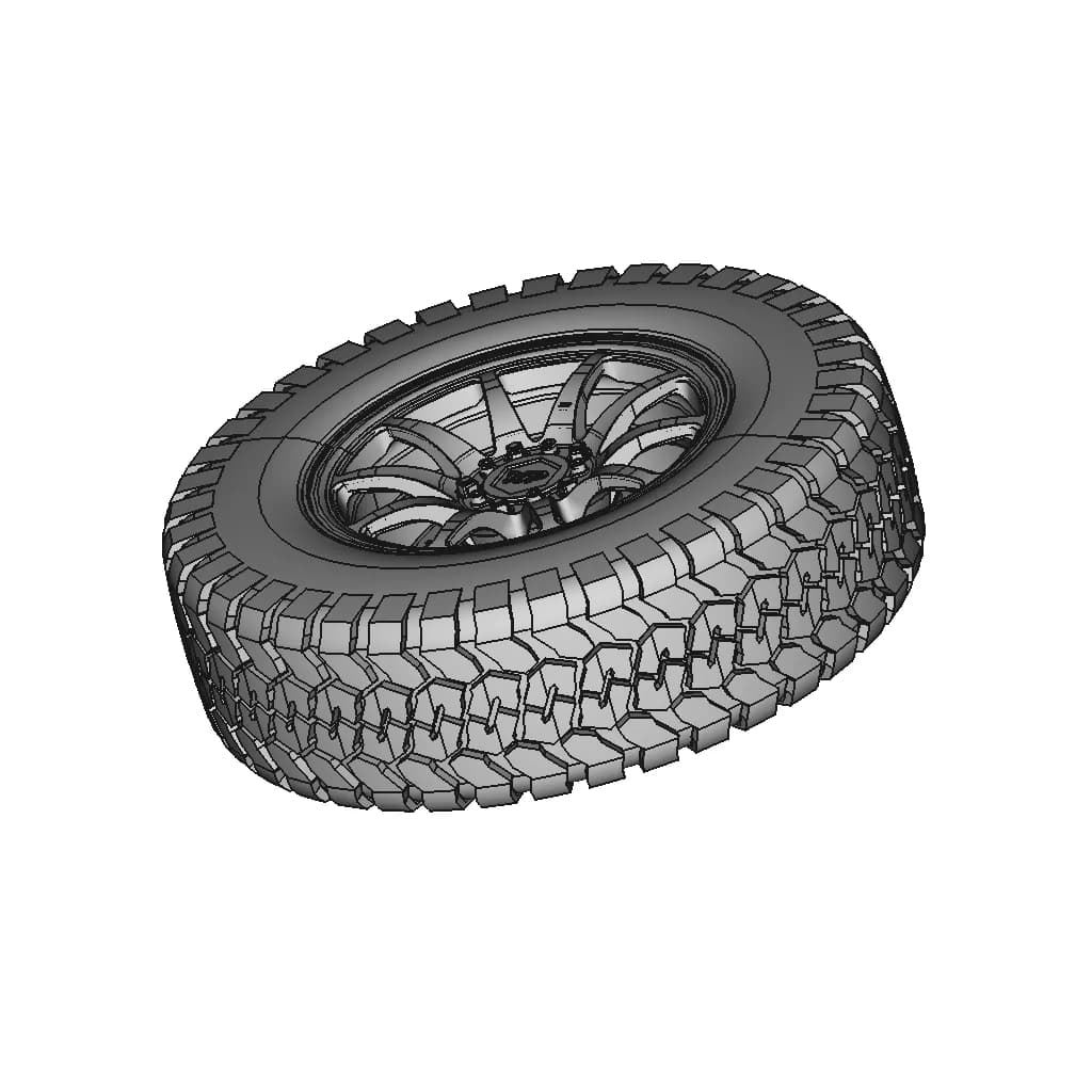 Alloy Wheel | High-Quality CAD Model_60_30_degree_snapshot
